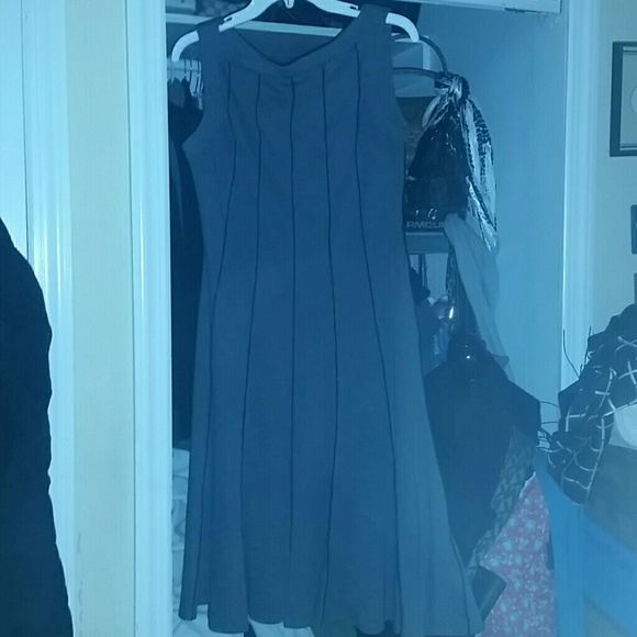 Dress Barn Dresses & Skirts - FINAL PRICE DRESS BARN boat neck gray black stripe